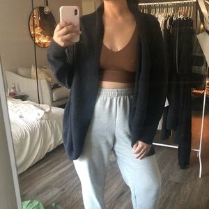 Barefoot Dreams CozyChic Lite Circle Navy Soft Cardigan